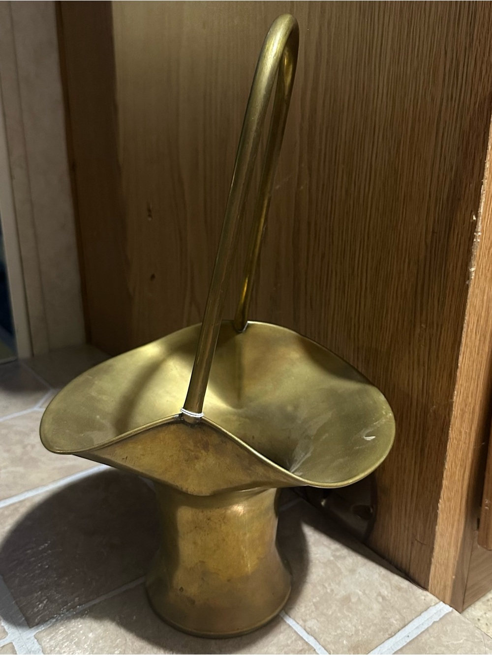 Vtg Brass Bucket